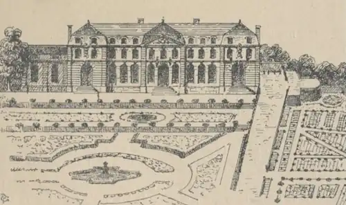 Château de Passy en 1740, côté Auteuil.