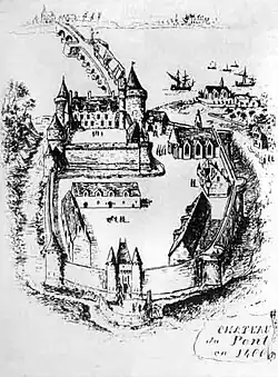 Le château de Pont-l'Abbé en 1400