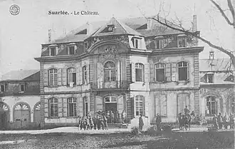 Le château de Suarlée, occupation militaire durant la 1re guerre.
