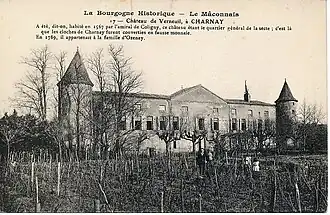 Château de Verneuil (carte postale début XXe&nbsp;siècle).