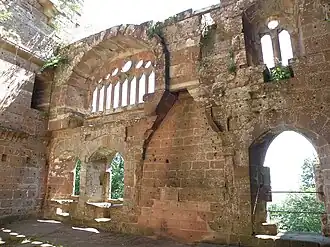 Intérieur du logis seigneurial.