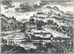 Château du général de Poincy dans son habitation de la Grande Montagne (vers 1700)