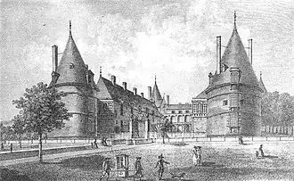Le château de Nanteuil par Tavernier de Jonquières, seconde moitié du XVIIIe&nbsp;siècle.