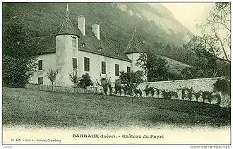 Le château du Fayet au début du XXe&nbsp;siècle.