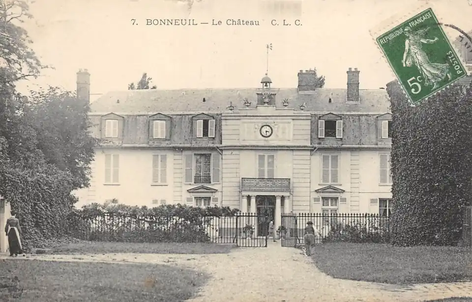 Le château du Rancy à Bonneuil-sur-Marne propriété du marquis de Senonnes vers 1787