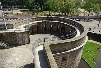 La terrasse de la tour.