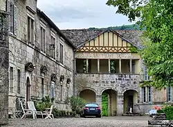 La cour intérieure du château.