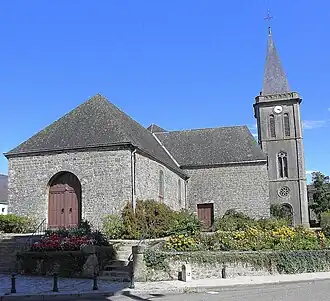 Vue occidentale de l'église.