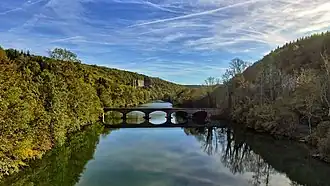 Le pont sur la Loue.
