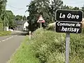 Entrée du lieu-dit la Gare.