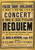 Un requiem allemand de J. Brahms (1933)