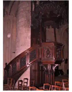 Chaire épiscopale de la basilique Saint-Seurin.