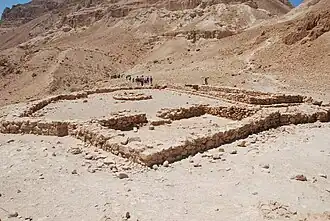 Ruines de l'édifice rituel d'Ein Gedi.