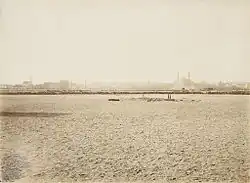 Champ-de-Mars en 1887, avant la construction de la Tour Eiffel.