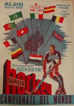 Description de l'image Championnat d'Europe de rink hockey masculin 1950.png.
