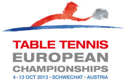 Description de l'image Championnats d'Europe de tennis de table 2013 logo.png.