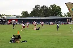 Essai marqué par l'équipe de France de touch rugby sur le terrain 2