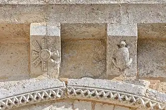 Détails de la façade.