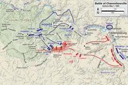 Chancellorsville,actions du 1er mai.