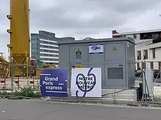 Chantier de la station en septembre 2019.