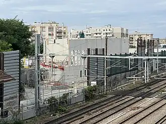 Le chantier de la station en juillet 2024.