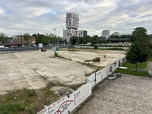Le site du chantier de la ligne 15 en juin 2024.
