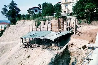 Chantier de fouilles de sauvetage de Terra Amata