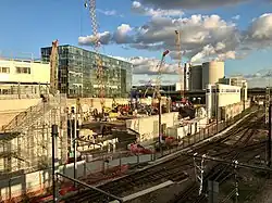 Le chantier le 27 octobre 2017.