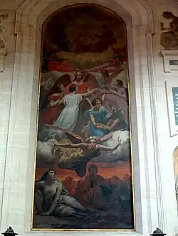 Retable de la chapelle des Âmes du purgatoire.