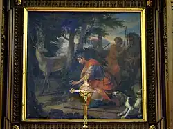 La vision de saint Hubert.