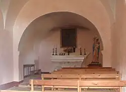 Intérieur de la chapelle Notre-Dame de la Stella.