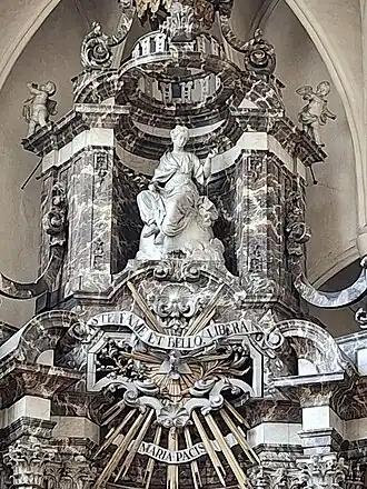 Chapelle Maria Pacis de l'église St Nicolas de Bruxelles (détail)