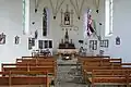 Intérieur de la chapelle Notre-Dame de Keranroux.