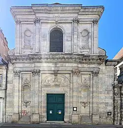 Façade de la chapelle, rue Mégevand.