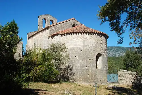 La chapelle vue de l'est.
