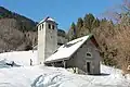 Chapelle Saint-Pierre (1823-1825) du col de Tamié (hiver 2017)