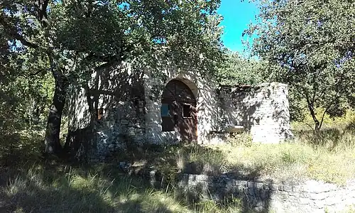 Côté chemin des Clos.