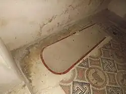 Vue générale de l'emprise du tombeau.