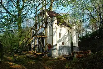 La chapelle étançonnée (état 2016)
