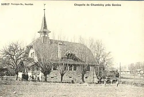 Carte postale représentant la chapelle au début du XXe&nbsp;siècle.
