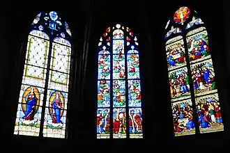 Chapelle du Sacré-Cœur(baies 11, 9 et 7).