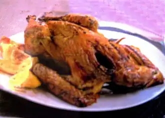 Chapon du Languedoc aux poires