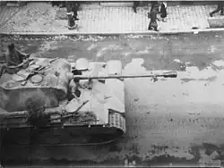 Char panther le 29 août 1944 rue de Vesle.