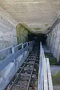 L'intérieur du tunnel.