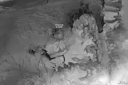 Image infrarouge de la banquise, août 2009