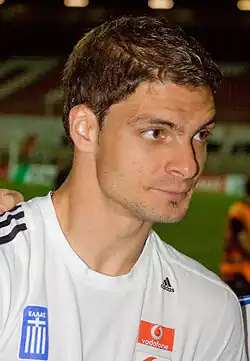 Angelos Charisteas, son 2e&nbsp;meilleur buteur.