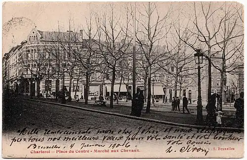 Place de la Digue au début du XXe&nbsp;siècle.