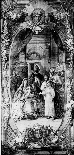 Tapisserie Athalie interrogeant Joas, catalogue de vente de 1898.