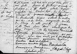 Acte de baptême de Charles Eugêne Napoleon Boucher de Boucherville. 6 mai 1822. Paroisse Notre-Dame de la ville de Montréal.