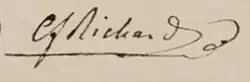 signature de Charles-François Richard